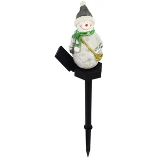 Luckxing LED Solarleuchten Wegeleuchten Weihnachtsmann Solar Gartenstecker Weihnachten Beleuchtet, Weihnachtsmann Figur Garten Solarlampen Beleuchtung Weihnachtsdeko Lampe Für Outdoor