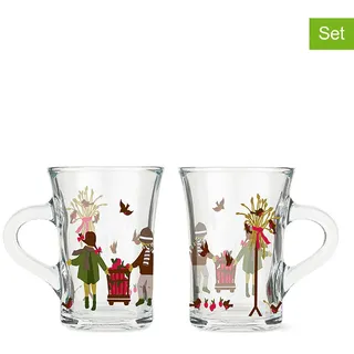 Holme Gaard 2er-Set: Weihnachtsgläser "Holmegaard" in Transparent - 260 ml