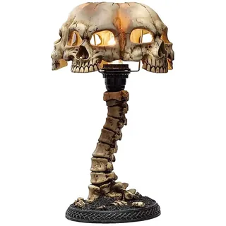 Cricia Skeleton Tischlampe Nachtlampe Industrial Retro Style Horror Deko
