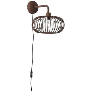 Wandlampe Wandleuchte Industrie mit Schalter Stecker Kabel Wand Leselampe E27