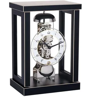 HERMLE Tischuhr in puristischem Design, Schwarz, 28.80 x 40.29 x 40.10 CM.