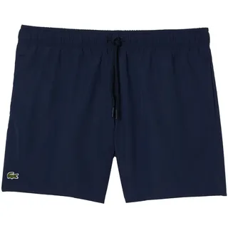 Lacoste Badeshorts mit Logo-Stitching, Dunkelblau, XL