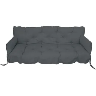 Kettler Polen KETTtex 2179 Auflage Hollywoodschaukel + 2 Zierkissen anthrazit 180x50 / 50x8 cm KETTtex