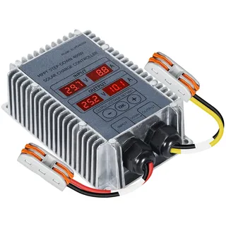 Jadeshay MPPT Laderegler 24V, 400W MPPT Solarladeregler Solarpanel-Laderegler Ladebooster Regler 24–85V Spannung Einstellbar, for Säurebatterien, Lithiumbatterien