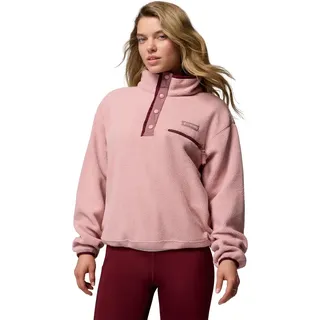 Columbia Helvetia II Fleecepullover Cropped Eraser Pink/Fig/Rich Wine XL