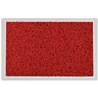 Karat Alu-Desinfektionsmatte | Hygienic Mat | Spaghetti-Matten-Einlage | Rot | 48 x 68 cm