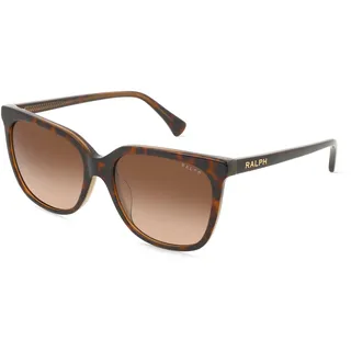 Ralph 0RA5343U Damen-Sonnenbrille Vollrand Quadratisch Acetat-Gestell, braun