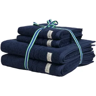 Gant Handtuch, Blau, Textil, Uni, Füllung: Baumwollfüllung, 70x50 cm, unisex, Badtextilien, Handtuch-Sets