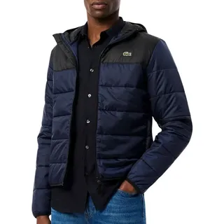 Lacoste Trainingsjacke Herren Waterrepellent Hooded Puffer Jacke blau|grün 52 - M/L