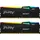 DDR5 6000MT/s RGB 32GB Kit (2x16GB) CL30 Schwarz KF560C30BBEAK2-32
