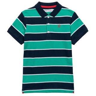 MINOTI Poloshirt Gestreiftes Poloshirt (1y-14y) grün 86-92cm
