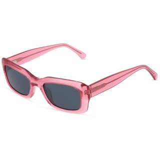 Botaniq -7002 Damen-Sonnenbrille Vollrand Eckig Bio-Acetat-Gestell, pink