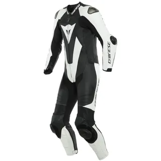 Dainese LAGUNA SECA 5 1-TEILER PERFORIERTE LEDERKOMBI SCHWARZ/WEIß 48