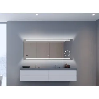 DSK LED Lichtspiegel Silver Rey 80x60 cm