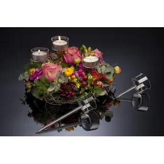 Sandra Rich Teelichthalter Stick für Gestecke, Stecker Kerzenstecker ca. 20 cm