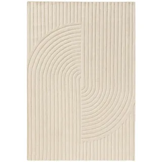 benuta pure Yanis Wollteppich 120 x 170 cm Weiß