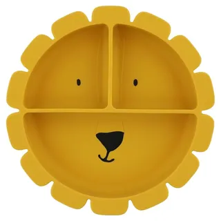 Omgoods – Silikon-Saugnapf-Teller für Kinder – Mr. Lion - Gelb