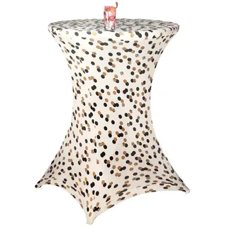 Buri Stehtischhusse Gold Ø 80 cm