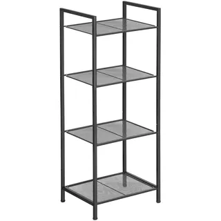 Songmics Standregal 4 Ebenen Metall 0 x 0 x 0 cm Schwarz