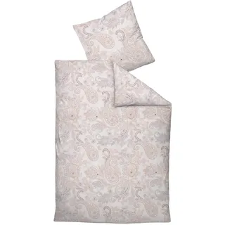 JANINE Cortina Ornamental Kupfer 135 x 200 cm + 80 x 80 cm