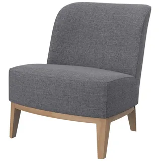 Soferia Sesselschoner Kompatibel Mit Stockholm Sessel Sesselbezug Sesselüberzug Sesselhusse Cover Einfache Reinigung Allergiefrei Naturel Grau