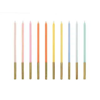 Partydeco Geburtstagskerzen 14 cm 10 St. mehrfarbig