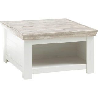 Couchtisch HOME AFFAIRE "Florenz" Tische Gr. B/H/T: 86 cm x 48 cm x 86 cm, weiß (pinie weiß) Couchtische eckig Tisch Breite ca. 86 cm