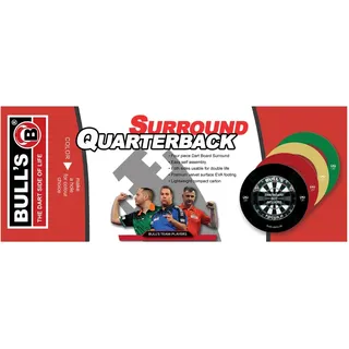 BULL'S Dartboard Surround Quarterback EVA schwarz