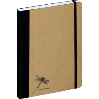 Pagna Notizbuch A5 Pur kariert natur