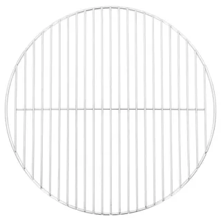 vidaXL Grillrost Ø 44,5 cm Edelstahl weiß
