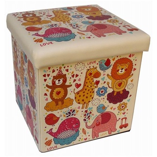 Spielzeug aufbewahrungsbox 32x32x32cm, Aufbewahrungskorb kinderzimmer, Tiere
