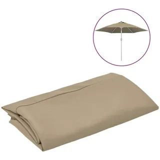 vidaXL Ersatzbezug Polyester 300 cm Taupe