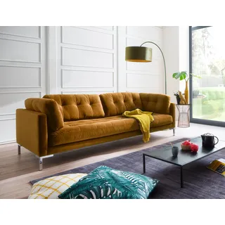 OTTO home Landau Cord 3-Sitzer Braun