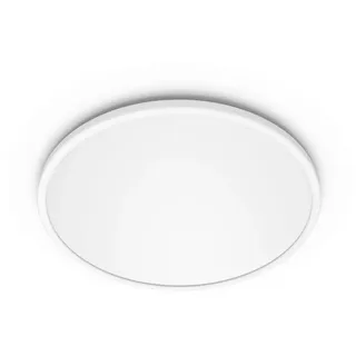 Philips Deckenleuchte Superslim, Weiß, Kunststoff, 25x2.3x25 cm, Lampen & Leuchten, Innenbeleuchtung, Leuchten nach Räumen, Schlafzimmerlampen