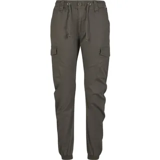 Cargohose BRANDIT "Brandit Brandit Women Melina Pants", Damen, Gr. 5XL, US-Größen, braun (olive), 98% Baumwolle, 2% Elasthan, unifarben, loose fit, Hosen Cargohose