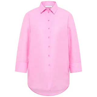 Linen Shirt Bluse in rosa unifarben, rosa, 34