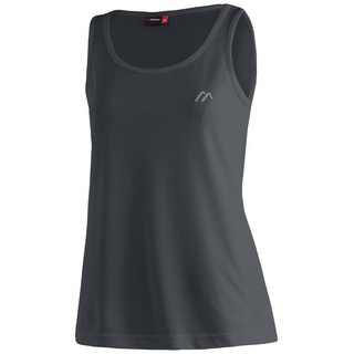 Maier Sports Funktionsshirt Petra Damen Tank-Top für Sport und Outdoor-Aktivitäten, ärmelloses Shirt schwarz 34