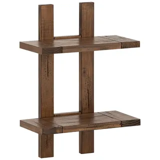 Woodkings Wandregal Cancun | offenes Regal 45x65x25cm aus Massivholz Wandboard ideal für Bad, Gäste-WC oder Wohnbereich