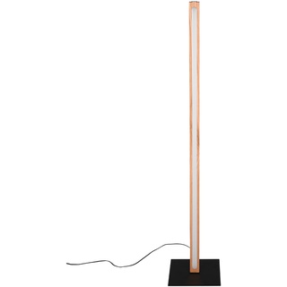 Stehlampe Holz dimmbar Stehlampe mit Holz dimmbare Standleuchte, Touchfunktion, 1x LED 20W 2300Lm warmweiß, LxBxH 22x22x115 cm