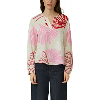 s.Oliver Bluse mit Tunika-Ausschnitt und All-over-Print - 46