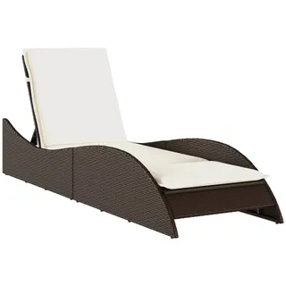 vidaXL Sonnenliege 60 x 205 x 73 cm Braun
