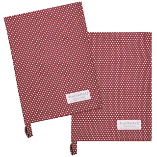 Krasilnikoff Geschirrtuch Micro Dots, (2-tlg., 2-teilig), Geschirrtücher ca.50x70cm Baumwolle
