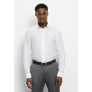 Olymp Businesshemd OLYMP Level Five garment washed, Body Fit, Kent weiß 41