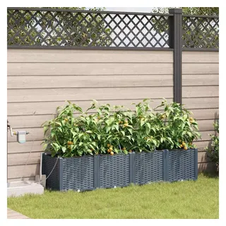 vidaXL Gartenpflanzer 160 x 40 x 37,5 cm Hellgrau