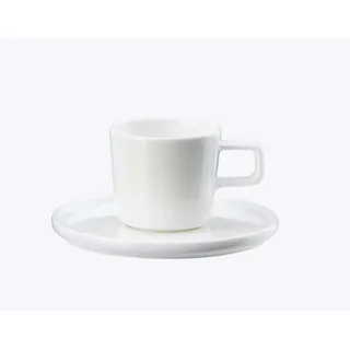 Asa Selection Kaffeetasse mit Untertasse 0,2 l Weiß