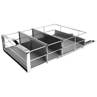simplehuman Küchenorganizer-Set Ausziehbarer Schrank-Organisator 35 cm