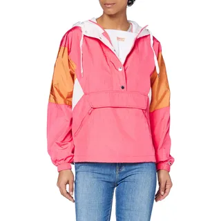 Tommy_Jeans Damen Tjw Colorblock Popover Jacke Not Applicable, Pink, L - L