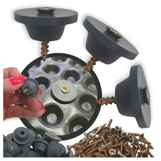 Modo24 Hochbeet-Verstrebung Montageset für Noppenfolie, Befestigungen für Noppenfolie, (30-St), Noppenfolie, Schrauben Schrauben und Unterlegscheiben für Noppenfolie