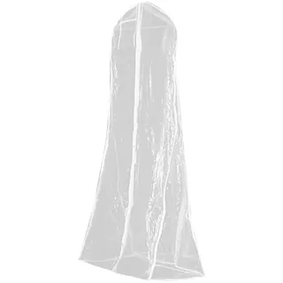 Parliky Kleidersäcken 1,8m Langer Pvc Brautkleiderbezug mit Fischschwanz Design Transparenter Schutzüberwurf für Brautkleider zur Aufbewahrung und Präsentation