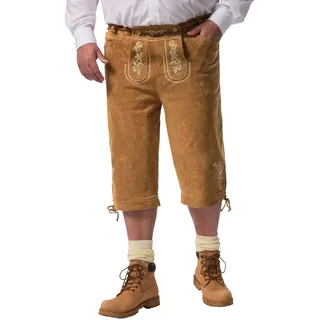 Men Plus by Happy Size Men Plus Lederhose in zimt | weiß 64